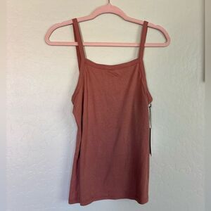 Three Dots Terracotta Squareneck Camisole Top small